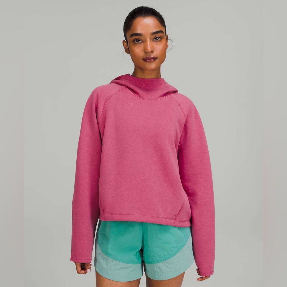 Lululemon AirWrap Modal Pullover Hoodie in Pink Lychee